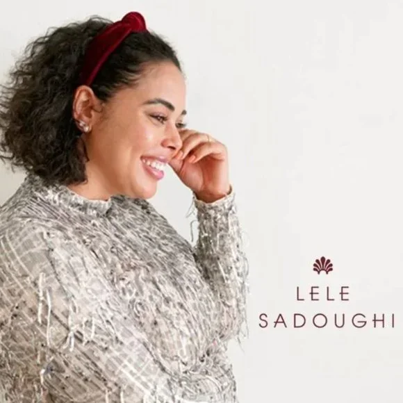Lele Sadoughi Burgundy Knot Headband LELE SADOUGHI BURGUNDY VELOUR HEADBAND KNOTTED NWOT Headbands main image 3